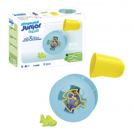 Wasserwirbelrad mit Babyhai