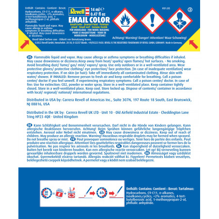 teerschwarz, matt 14 ml-Dose, Revell Modellbau-Farbe auf Kunstharzbasis