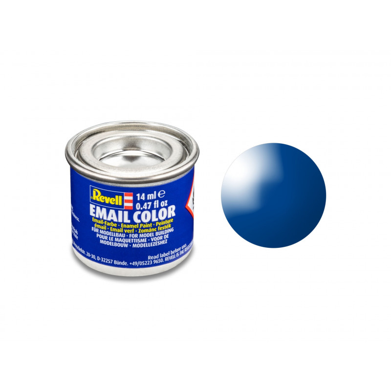 blau, glänzend RAL 5005 14 ml-Dose, Revell Modellbau-Farbe auf Kunstharzbasis