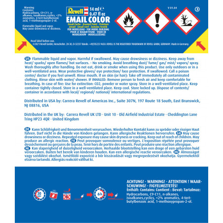 aluminium, metallic 14 ml-Dose, Revell Modellbau-Farbe auf Kunstharzbasis