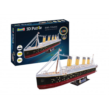 RMS Titanic - LED Edition, Revell 3D Puzzle mit Beleuchtung