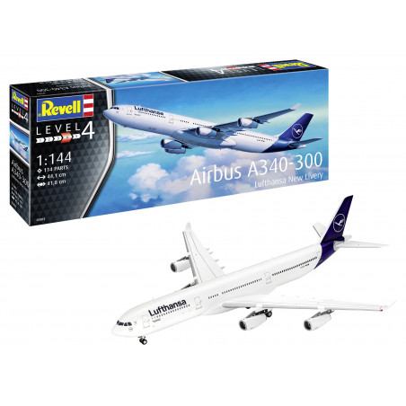 Airbus A340-300 Lufthansa New Livery, Revell Modellbausatz