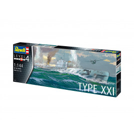 German Submarine Type XXI, Revell Modellbausatz