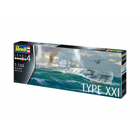 German Submarine Type XXI, Revell Modellbausatz