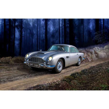 Geschenkset James Bond Aston MartinDB5easy-click, Revell Bausatz zum Zusammenstecken mehrfarbig