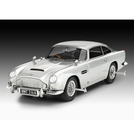 Geschenkset James Bond Aston MartinDB5easy-click, Revell Bausatz zum Zusammenstecken mehrfarbig