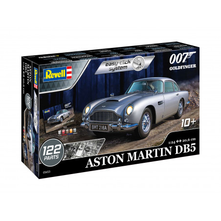 Geschenkset James Bond Aston MartinDB5easy-click, Revell Bausatz zum Zusammenstecken mehrfarbig