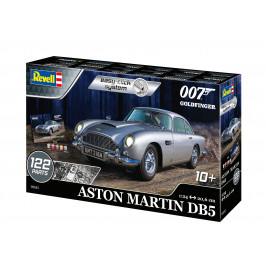 Geschenkset James Bond Aston MartinDB5easy-click, Revell Bausatz zum Zusammenstecken mehrfarbig