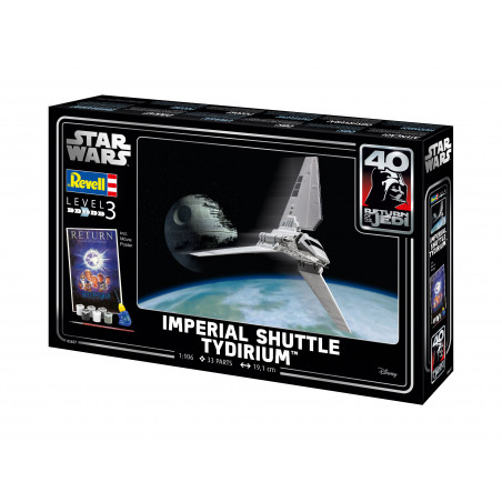 Geschenkset Imperial Shuttle Tydirium, Revell Modellbausatz mit Basiszubehör