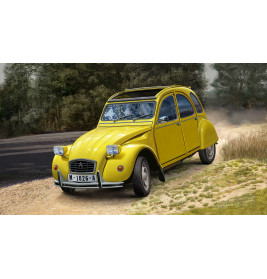 Geschenkset James Bond Citroen 2 CV, Revell Modellbausatz mit Basiszubehör