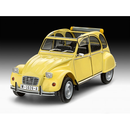 Geschenkset James Bond Citroen 2 CV, Revell Modellbausatz mit Basiszubehör