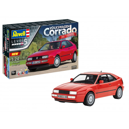 Geschenkset 35 Years VW Corrado, Revell Modellbausatz mit Basiszubehör