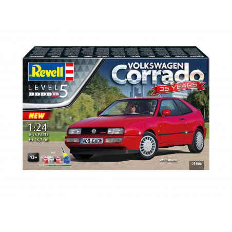 Geschenkset 35 Years VW Corrado, Revell Modellbausatz mit Basiszubehör