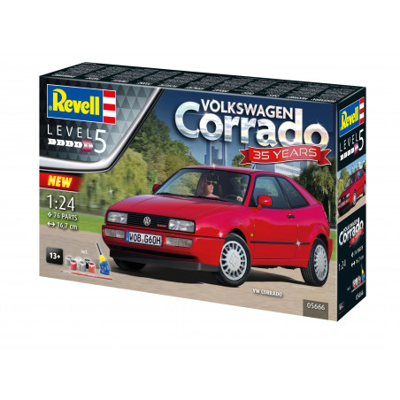 Geschenkset 35 Years VW Corrado, Revell Modellbausatz mit Basiszubehör