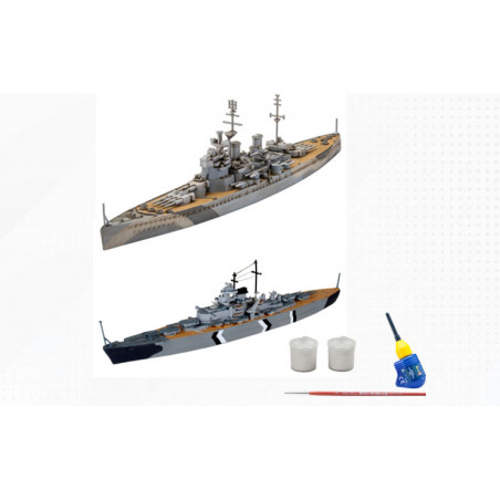 First Diorama Set - Bismarck Battle, Revell Modellbausatz mit Basiszubehör