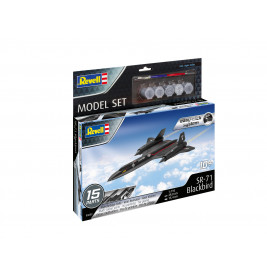 Model Set Lockheed SR-71 Blackbird easy-click-syst, Revell Bausatz zum Zusammenstecken + Basiszubehör