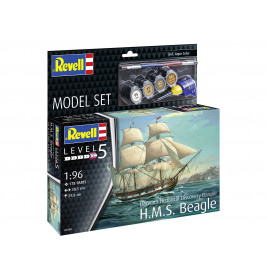 Model Set HMS Beagle, Revell Modellbausatz mit Basiszubehör