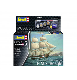 Model Set HMS Beagle, Revell Modellbausatz mit Basiszubehör