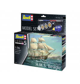 Model Set HMS Beagle, Revell Modellbausatz mit Basiszubehör