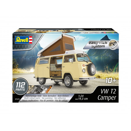 VW T2 Camper easy-click-system, Revell Bausatz zum Zusammenstecken