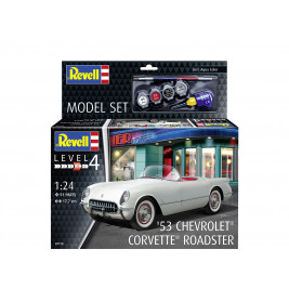 Model Set 1953 Chevrolet Corvette Roadster , Revell Modellbausatz mit Basiszubehör