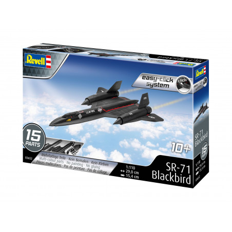 Lockheed SR-71 Blackbird easy-click-system, Revell Bausatz zum Zusammenstecken mehrfarbig