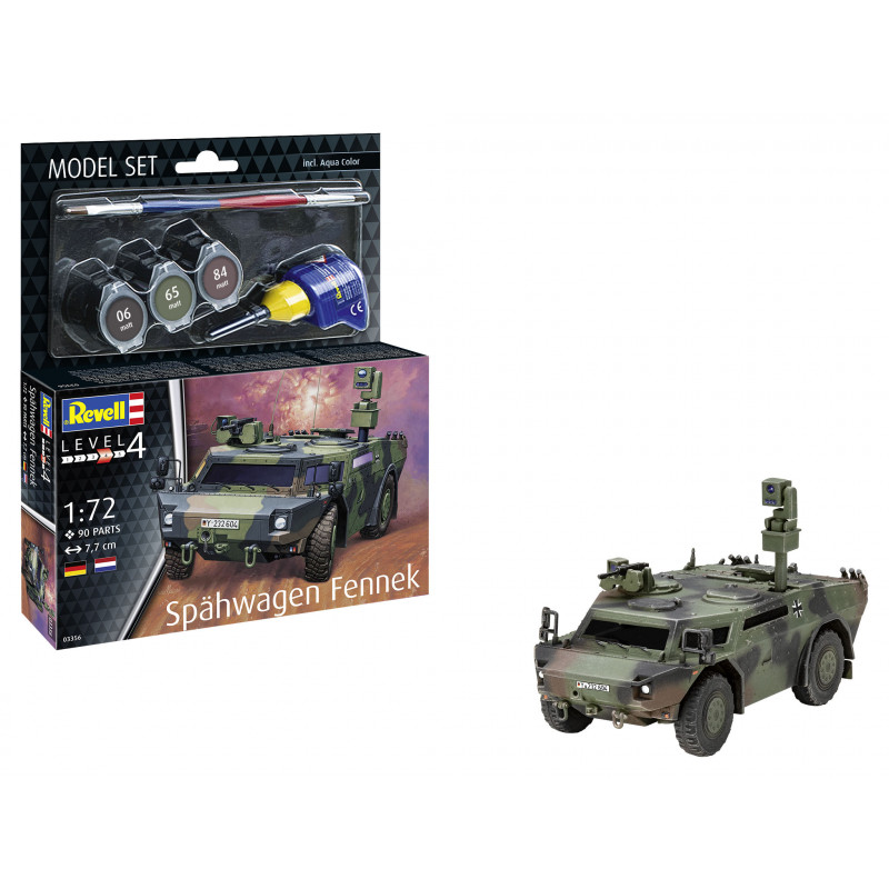 Model Set Spähwagen Fennek, Revell Modellbausatz mit Basiszubehör