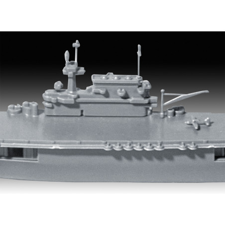 Model Set USS Enterprise CV-6, Revell Modellbausatz mit Basiszubehör