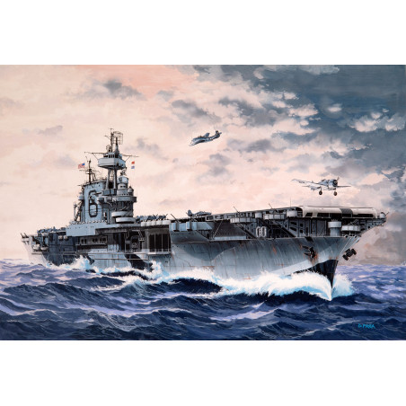 Model Set USS Enterprise CV-6, Revell Modellbausatz mit Basiszubehör