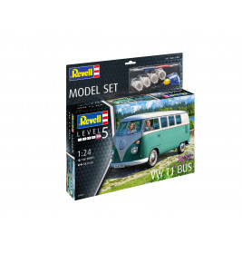 Model Set VW T1 Bus, Revell Modellbausatz mit Basiszubehör