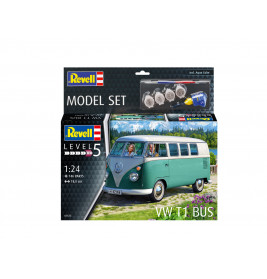 Model Set VW T1 Bus, Revell Modellbausatz mit Basiszubehör