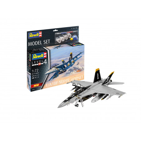 Model Set F/A-18F Super Hornet, Revell Modellbausatz mit Basiszubehör