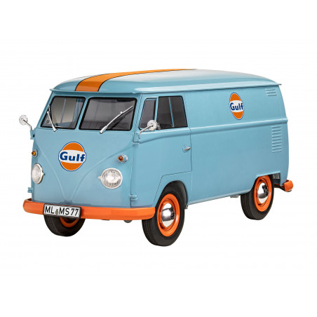 Model Set VW T1 panel van (Gulf Decoration), Revell Modellbausatz mit Basiszubehör