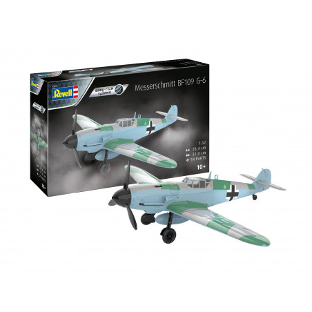 Messerschmitt Bf109G-6 easy-click-system, Revell Bausatz zum Zusammenstecken mehrfarbig