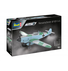 Messerschmitt Bf109G-6 easy-click-system, Revell Bausatz zum Zusammenstecken mehrfarbig