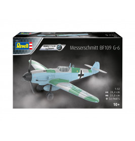 Messerschmitt Bf109G-6 easy-click-system, Revell Bausatz zum Zusammenstecken mehrfarbig