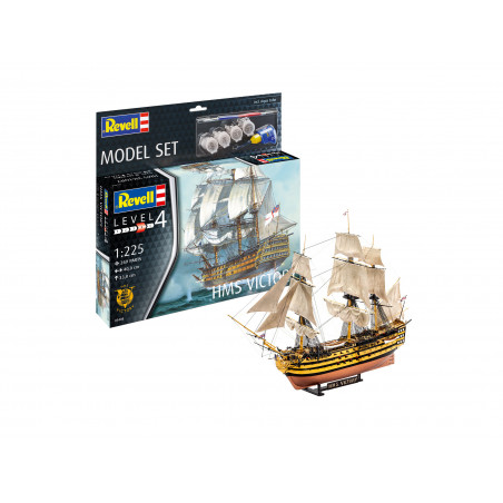 Model Set HMS Victory, Revell Modellbausatz mit Basiszubehör