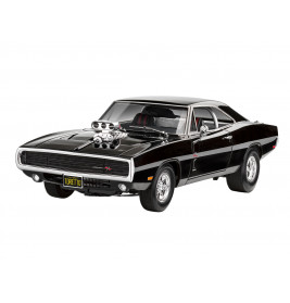 Model Set F&F Dominic's 1970 Dodge Charger, Revell Modellbausatz mit Basiszubehör