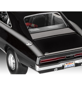 Model Set F&F Dominic's 1970 Dodge Charger, Revell Modellbausatz mit Basiszubehör