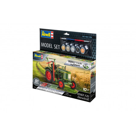 Model Set Fendt F20 Dieselroß easy-click-system, Revell Bausatz zum Zusammenstecken + Basiszubehör