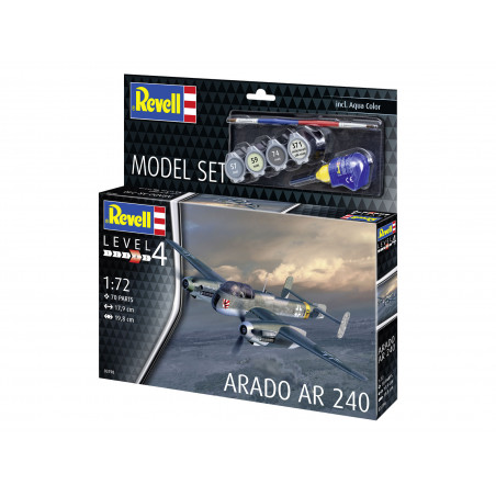 Model Set Arado Ar 240 , Revell Modellbausatz mit Basiszubehör