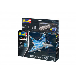 Model Set Eurofighter TyphoonBavarian Tiger 2021, Revell Modellbausatz mit Basiszubehör