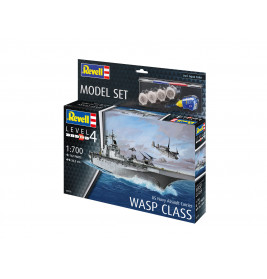 Model Set US Navy Assault Carrier WASP Class, Revell Modellbausatz mit Basiszubehör