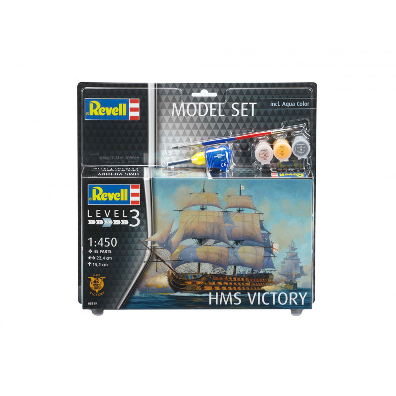 Model Set HMS Victory, Revell Modellbausatz mit Basiszubehör