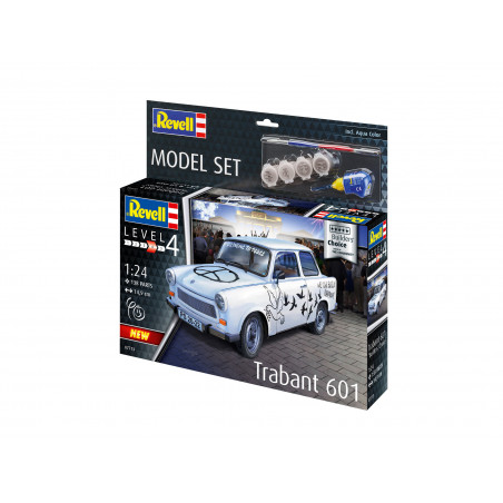 Model Set Trabant 601S ''Builder's Choice'', Revell Modellbausatz mit Basiszubehör