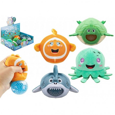 PBJ S Sealife Plüschball, 4-fach sortiert