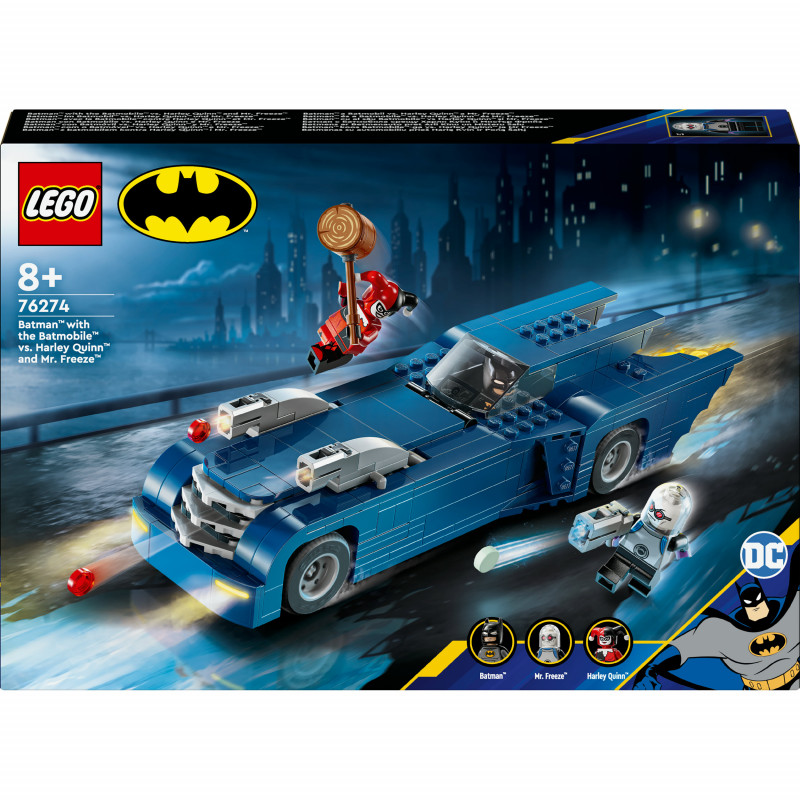 76274 Batman™ im Batmobil™ vs. Harley Quinn™ und Mr. Freeze™