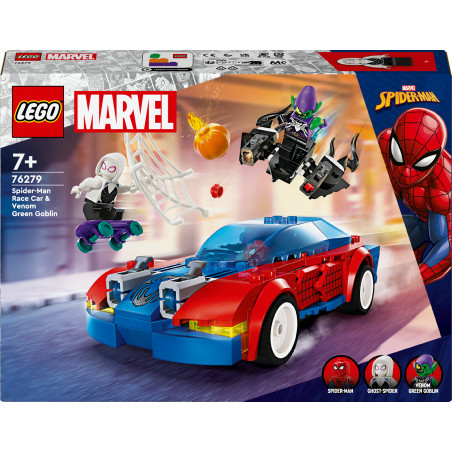 76279 Spider-Mans Rennauto & Venom Green Goblin