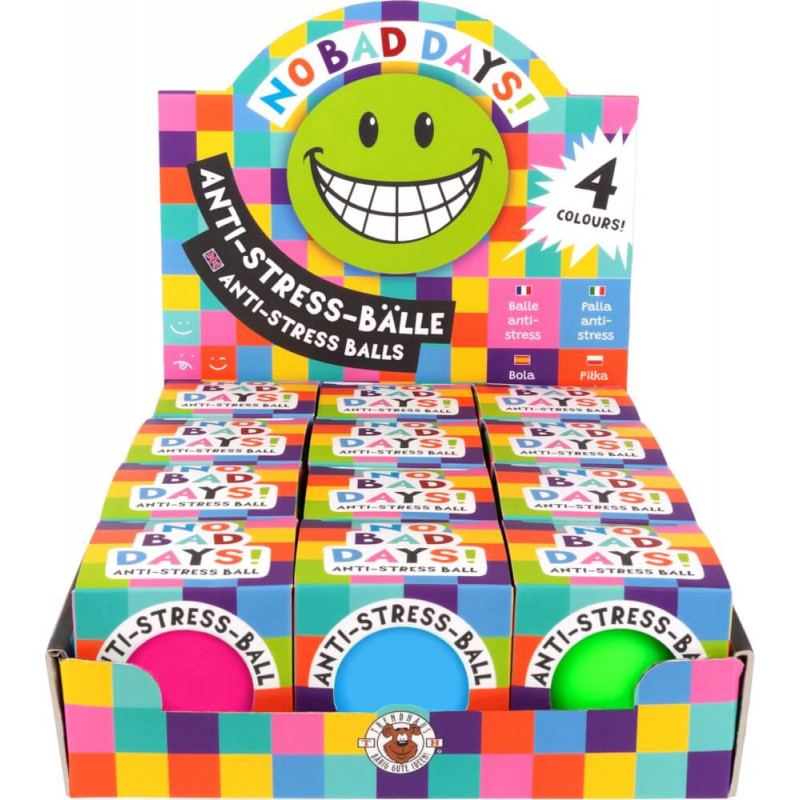 Power Anti-Stress-Ball Durch. 6,3 cm, 4-fach sortiert Mit diesem coolen Anti-Stress-Ball kannst du g