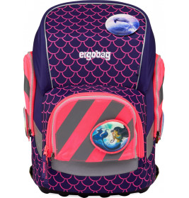 ergobag Fluo-Zip Set mit Reflektorstreifen Pink